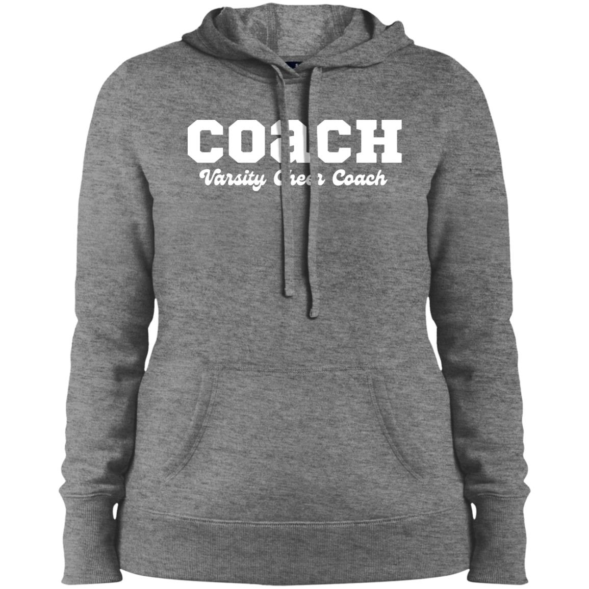 Varsity Cheer Coach Whited Lettered Hoodie