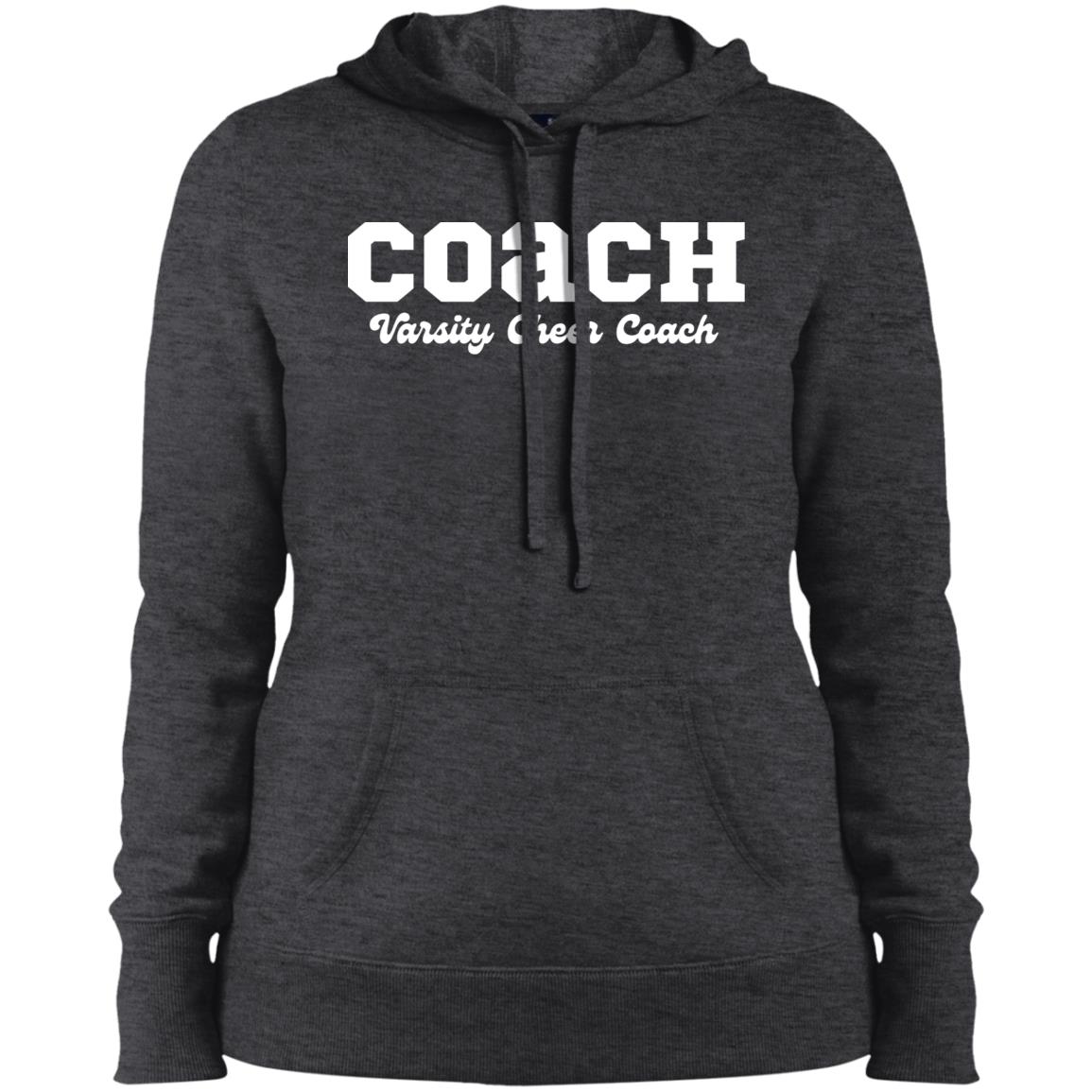 Varsity Cheer Coach Whited Lettered Hoodie