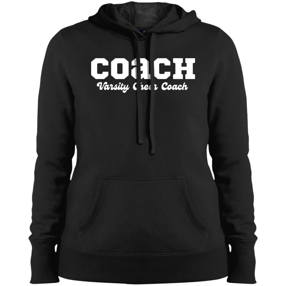 Varsity Cheer Coach Whited Lettered Hoodie