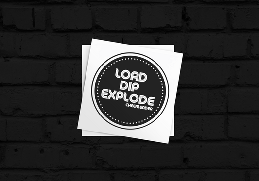 Load, Dip, Explode Vinyl Sticker